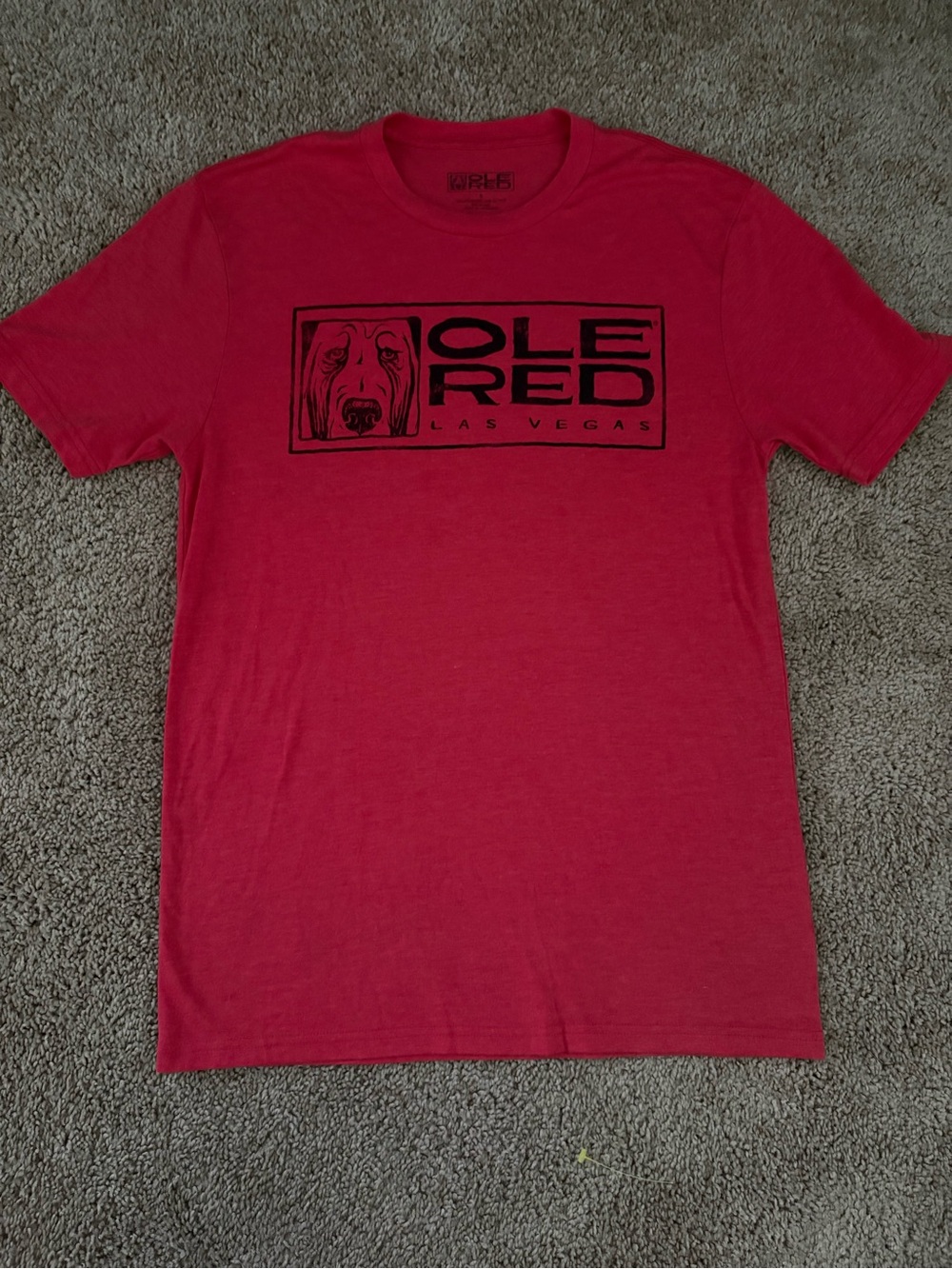 Men's Red Graphic Crewneck Tee